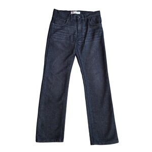 Levis 514 Straight Leg Jeans Boys 18 Reg W29 L31 Dark Wash Black Denim  Pants